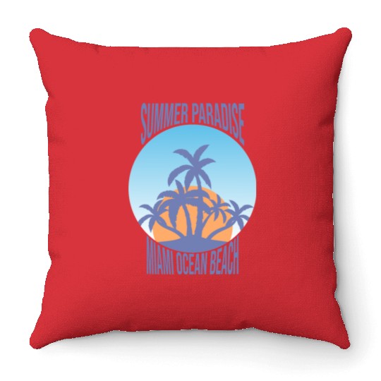 Tropical Paradise Throw Pillows