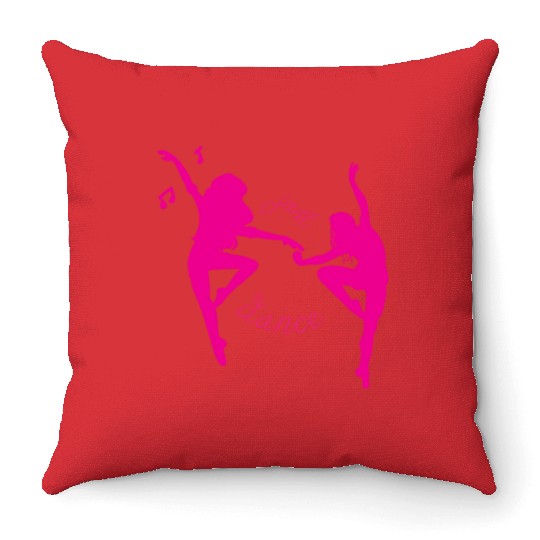 just dance Throw Pillows