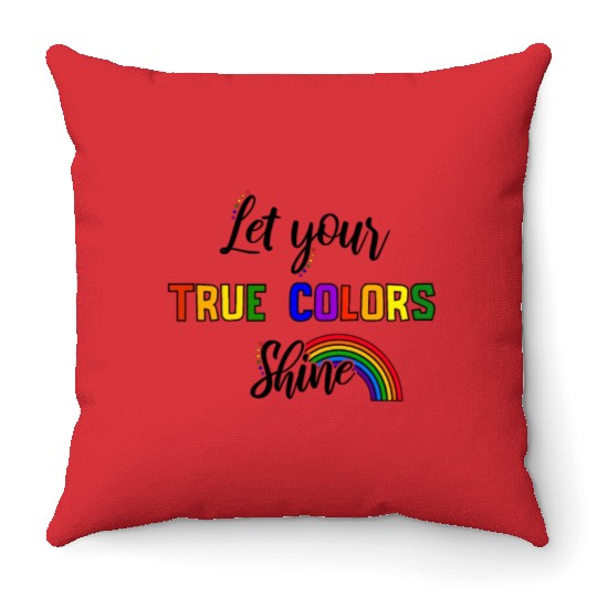 Pride LGBT Love wins, we are queer and proud Throw Pillows
