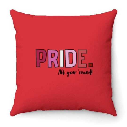Pride LGBT Love wins, we are queer and proud Throw Pillows