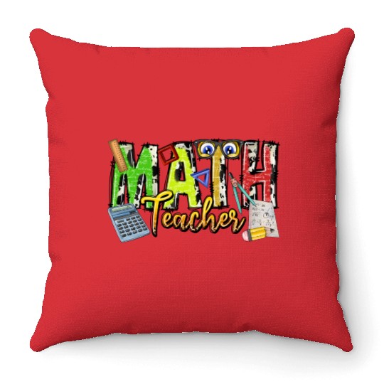 Math Teacher Throw Pillows