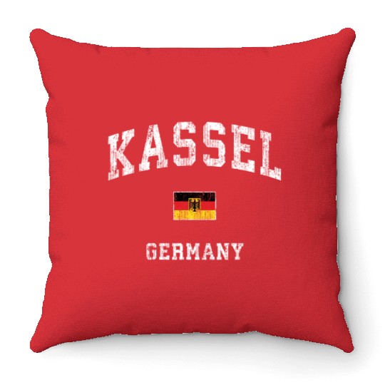 Kassel Germany Athletic Sports Throw Pillows