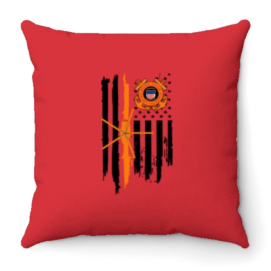 Us Coast Guard Uscg U S Armed Forces Patriot Throw Pillows