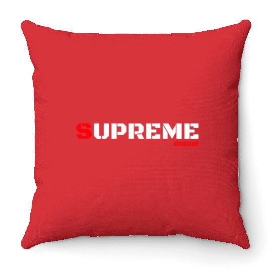 Supreme Rogue Bad Military Style Gaming Gamer Throw Pillows