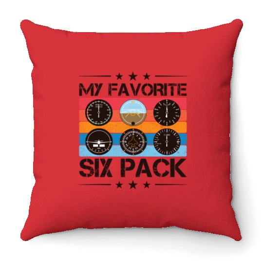 Pilot Aviation Airline Pilot Instruts Throw Pillows