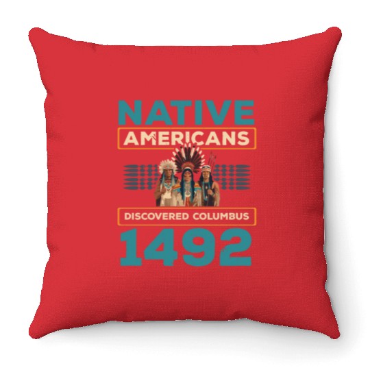 Aboriginal Indians Indigenous Native American Day Throw Pillows