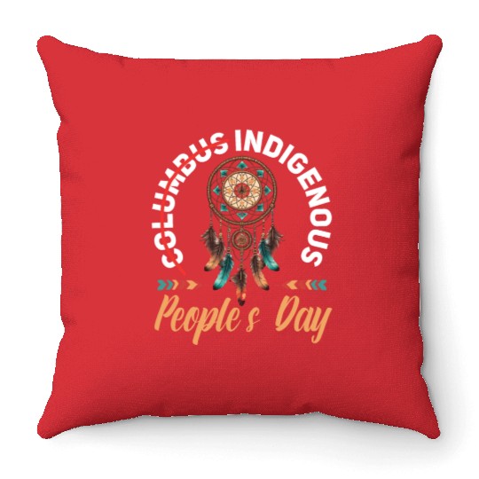 Aboriginal Indians Indigenous Native American Day Throw Pillows