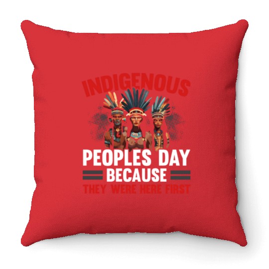 Aboriginal Indians Indigenous Native American Day Throw Pillows