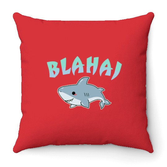 Blåhaj - Blahaj Love is Love LGBTQ + Pride Anime Throw Pillows