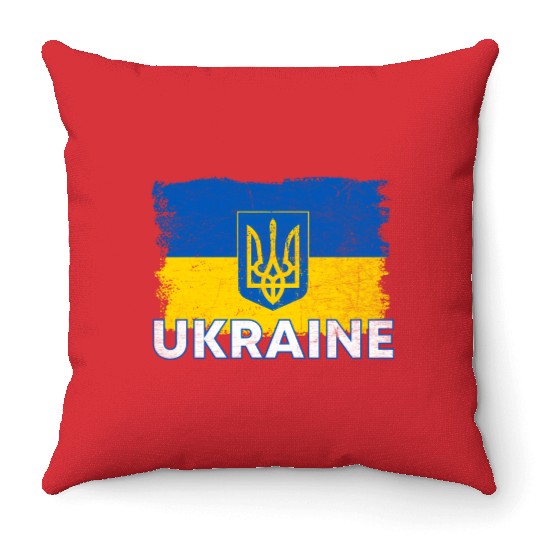 Ukrainian Flag Ukraine Flag Ukraine Throw Pillows