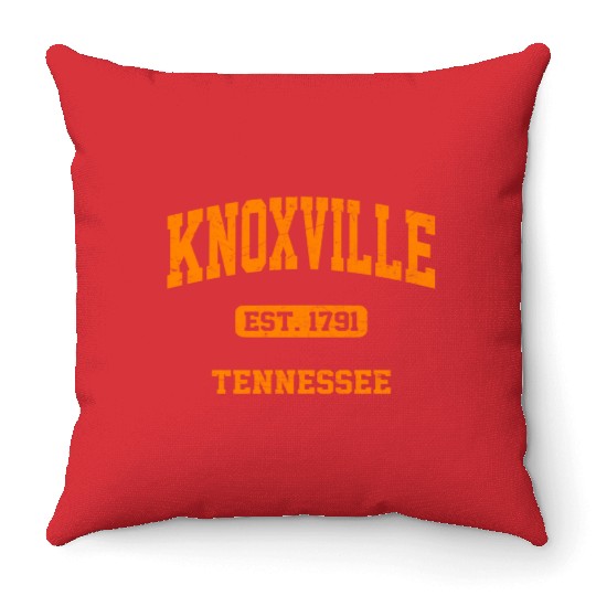 Knoxville Tennessee Tn State Athletic Style Throw Pillows