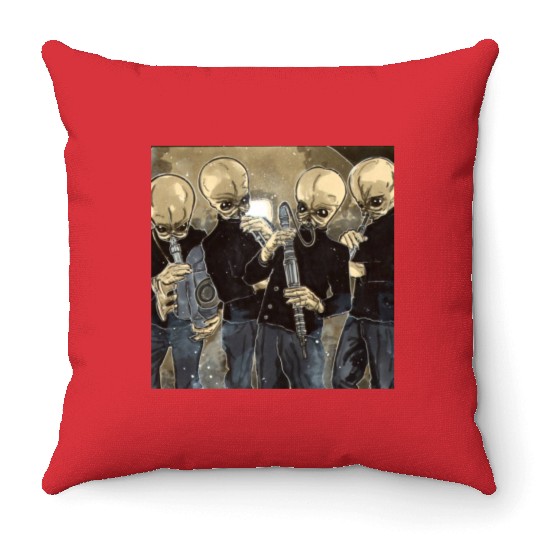 Cantina Band Mos Eisley Throw Pillows
