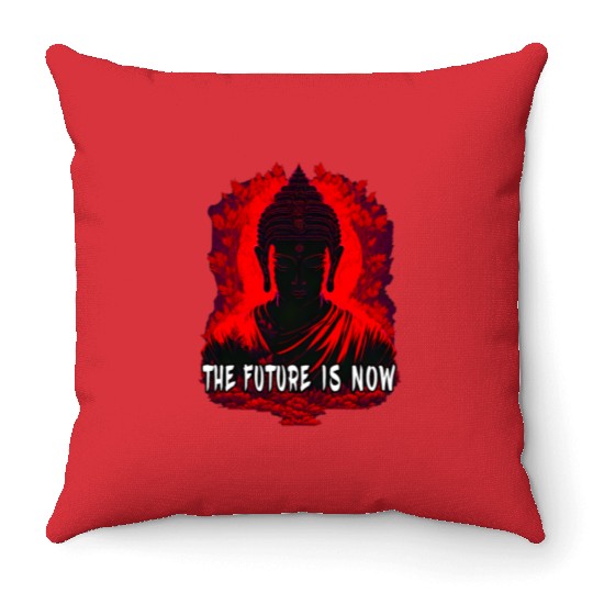 The Future is Now Throw Pillows