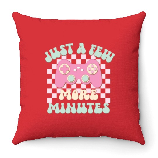 Just A Few More Minutes, Happy Game Day Throw Pillows