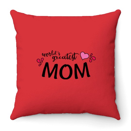 DESIGNWorlds Greatest Mom nature Throw Pillows