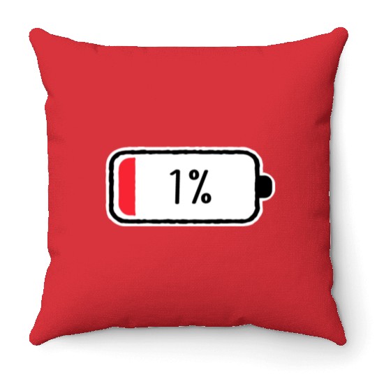 1 Percent 80s cute nature Throw Pillows