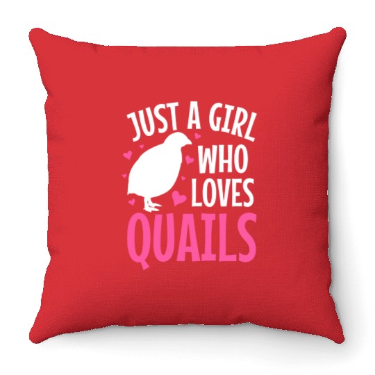 Quails Quail Lover Throw Pillows