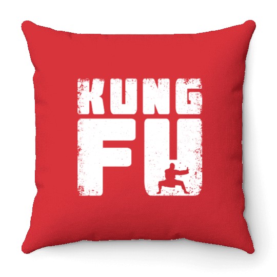 Vintage Kung Fu | Kung Fu Martial Art Throw Pillows