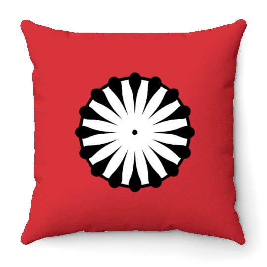 CIRCLE WITH POINT Throw Pillows