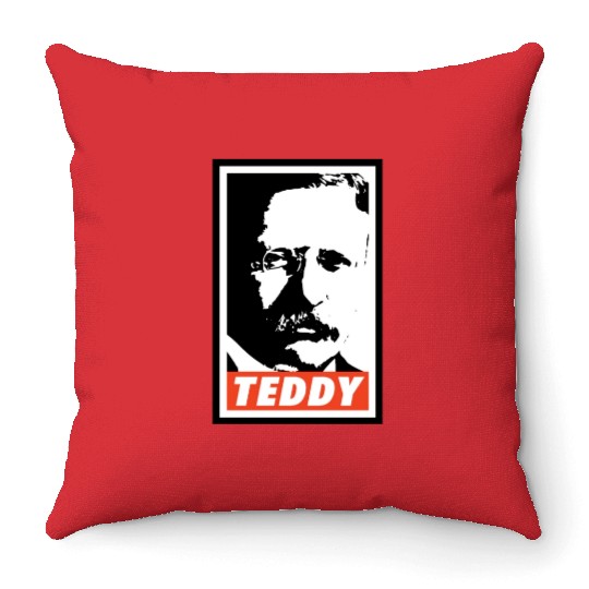 Teddy Roosevelt Throw Pillows