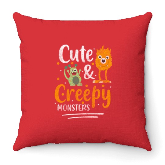 Monster Fright Children Monster Hunter Throw Pillows