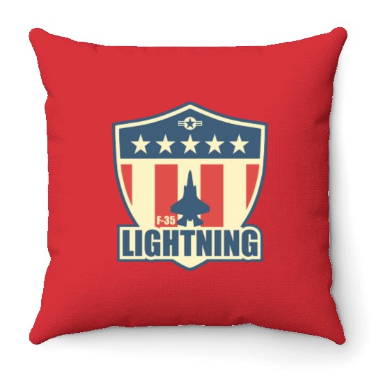 F35 Lightning boy Copy Copy Throw Pillows