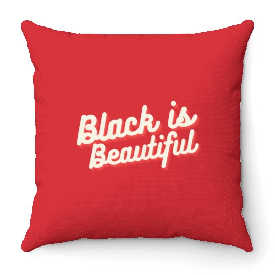 Black is Beautiful Throw Pillows