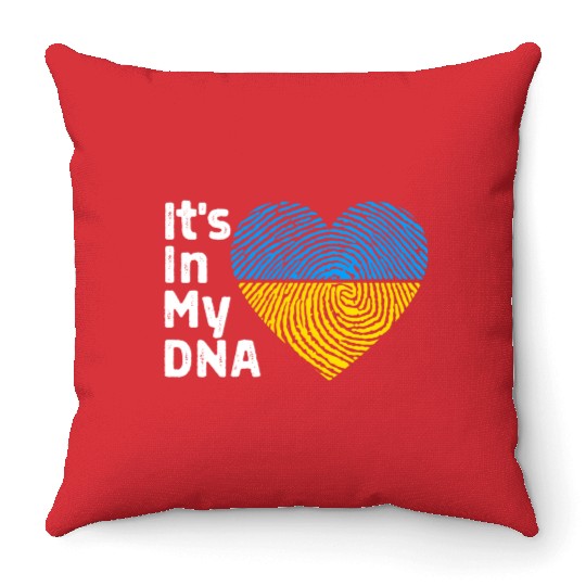 It'S In My Dna Ukraine I Stand With Ukraine Throw Pillows