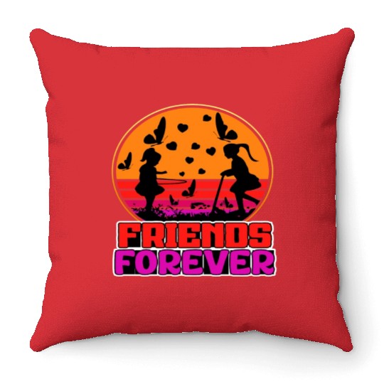 Friends Forever Throw Pillows