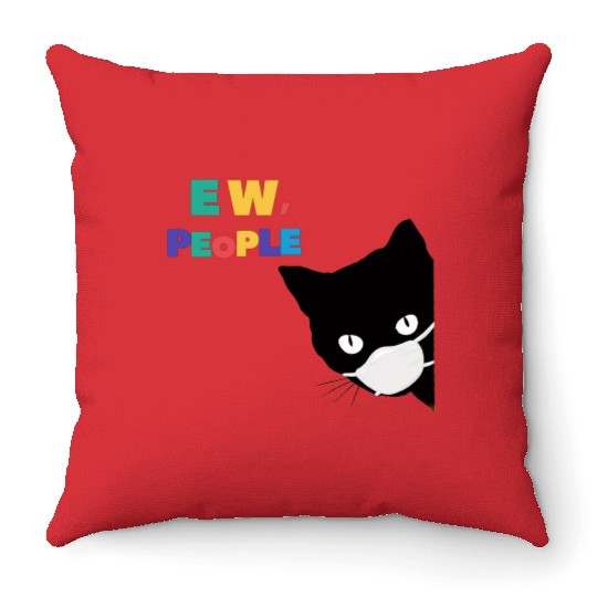 funny gift EW PEOPLE love Throw Pillows