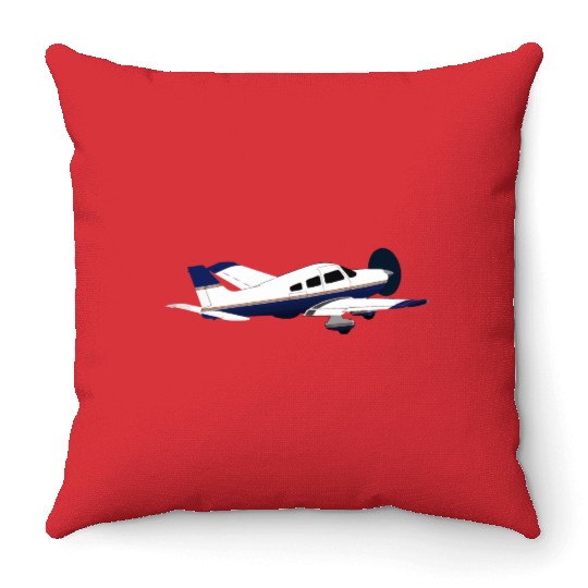 Piperr pa 28 cherokee Throw Pillows