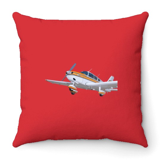 piper pa 28 cherokee Throw Pillows
