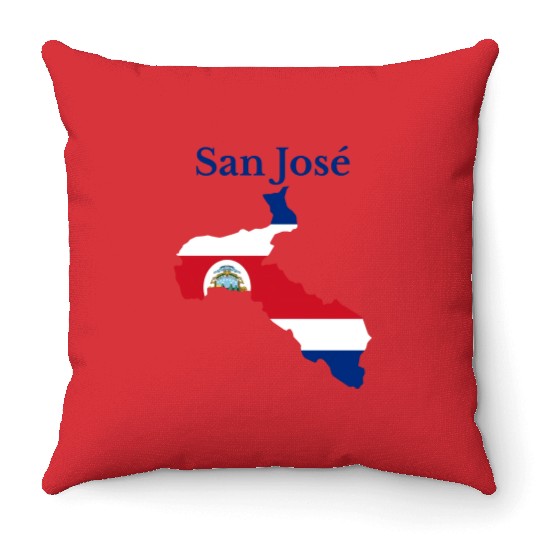 San Jose Province Costa Rica Throw Pillows