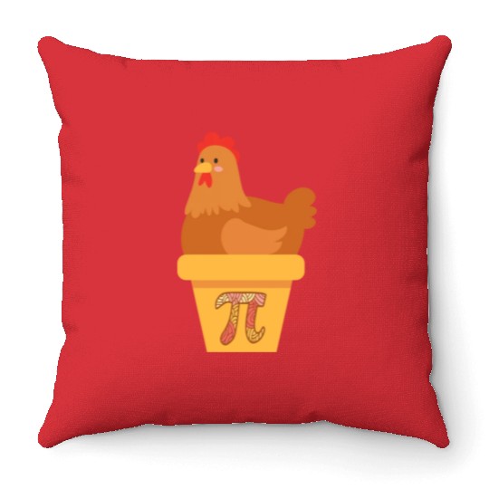 Chicken Pot Pi Celebrate Pi Day And Home Cooking Throw Pillows