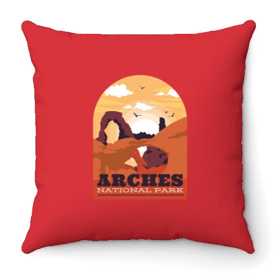 Arches National Park Throw Pillows