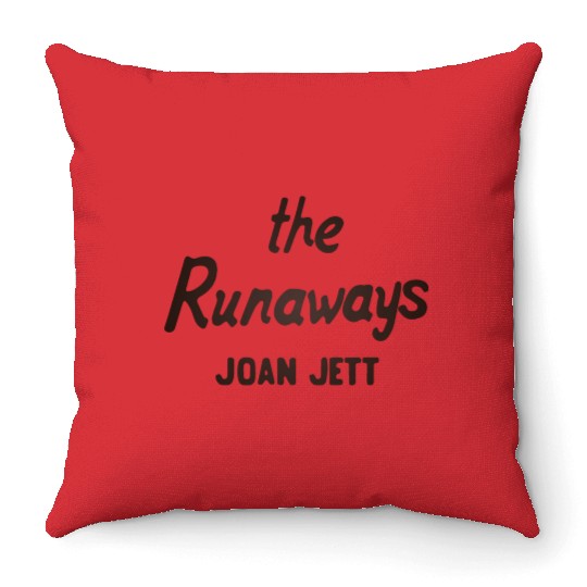 The Runaways Joan Jett Throw Pillows
