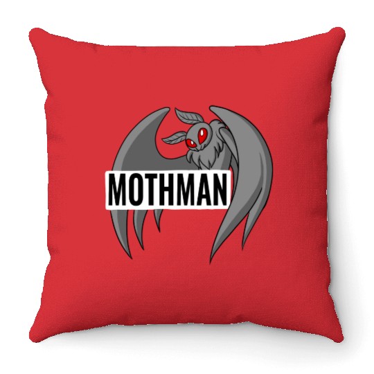 Mothman Throw Pillows