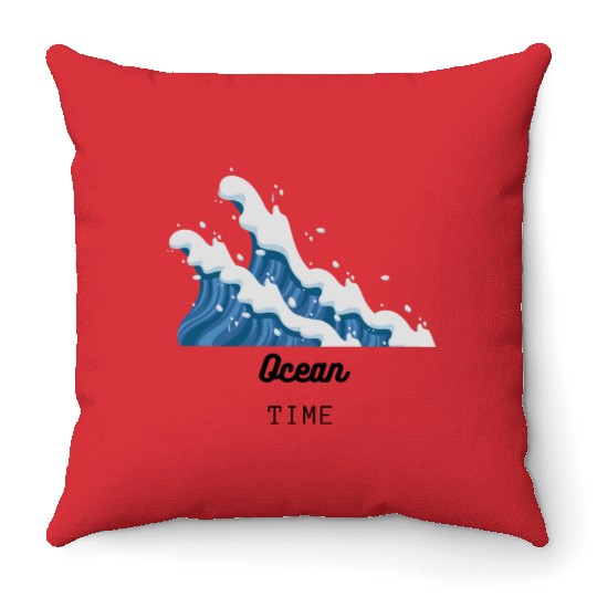 Ocean Time Throw Pillows
