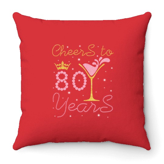 Nana Mommy Aunt Sister Wife Drinking Wine Cheers Throw Pillows