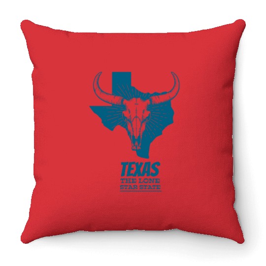 Texas - The Lone Star State. Throw Pillows