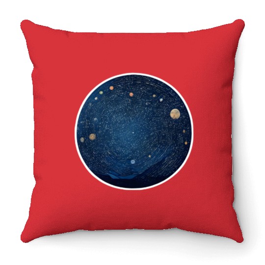 A Starry Night Throw Pillows