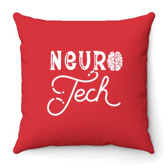 Neuro Tech Neurology Nursing Medical Neuro Science Throw Pillows