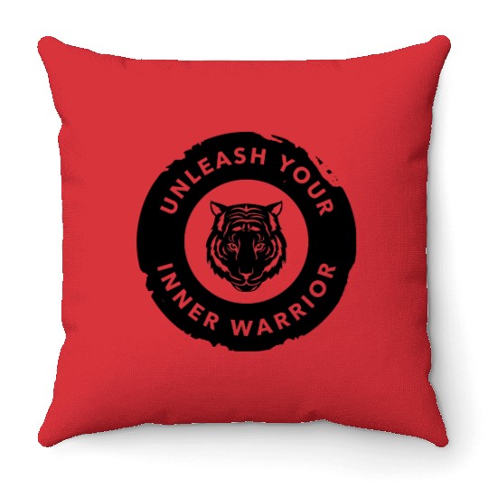 Martial Arts Unleash Your Inner Warrior Throw Pillows