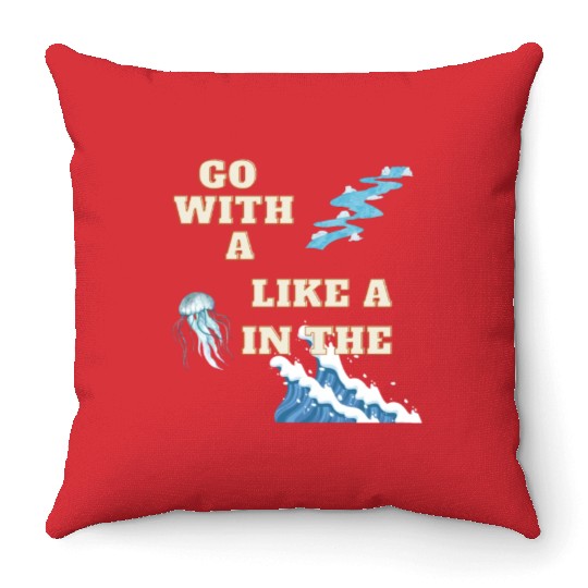 Embracing the Jellyfish Mentality Throw Pillows