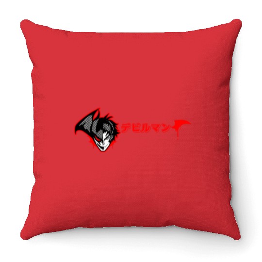 Devilman Crybaby classic Throw Pillows