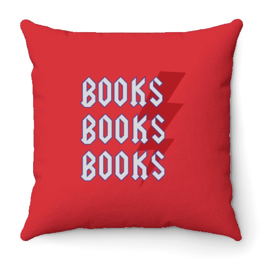 Reading Teacher Cool Books Thunderbolt Men Women Throw Pillows