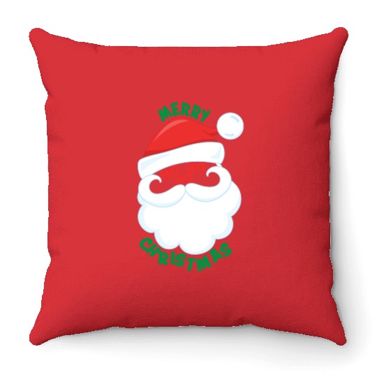 Santa Ho Ho Ho Merry Christmas Cheer Love Santa Throw Pillows