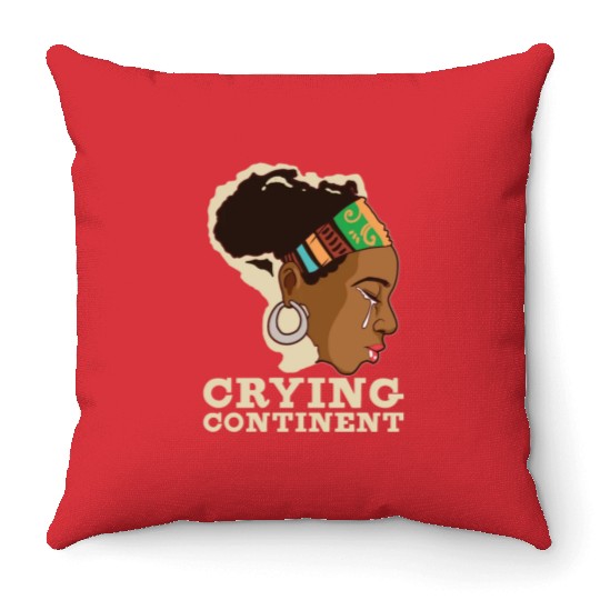 Afro Black Girl Pride Afro Girl Afrocentric Melani Throw Pillows