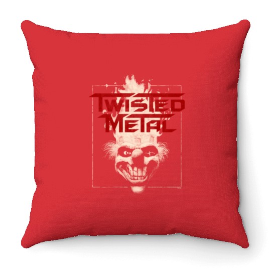 Twisted Metal Sweet Tooth Throw Pillows