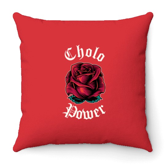 Cholo Power Mecan Chicano Cholo For Cholo Throw Pillows